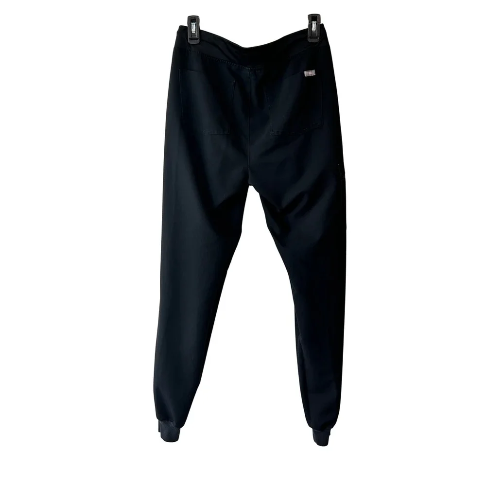 FIGS Zamora Jogger Scrub Pants Mens Black‎ Cargo Medical Uniform Size Small Tall